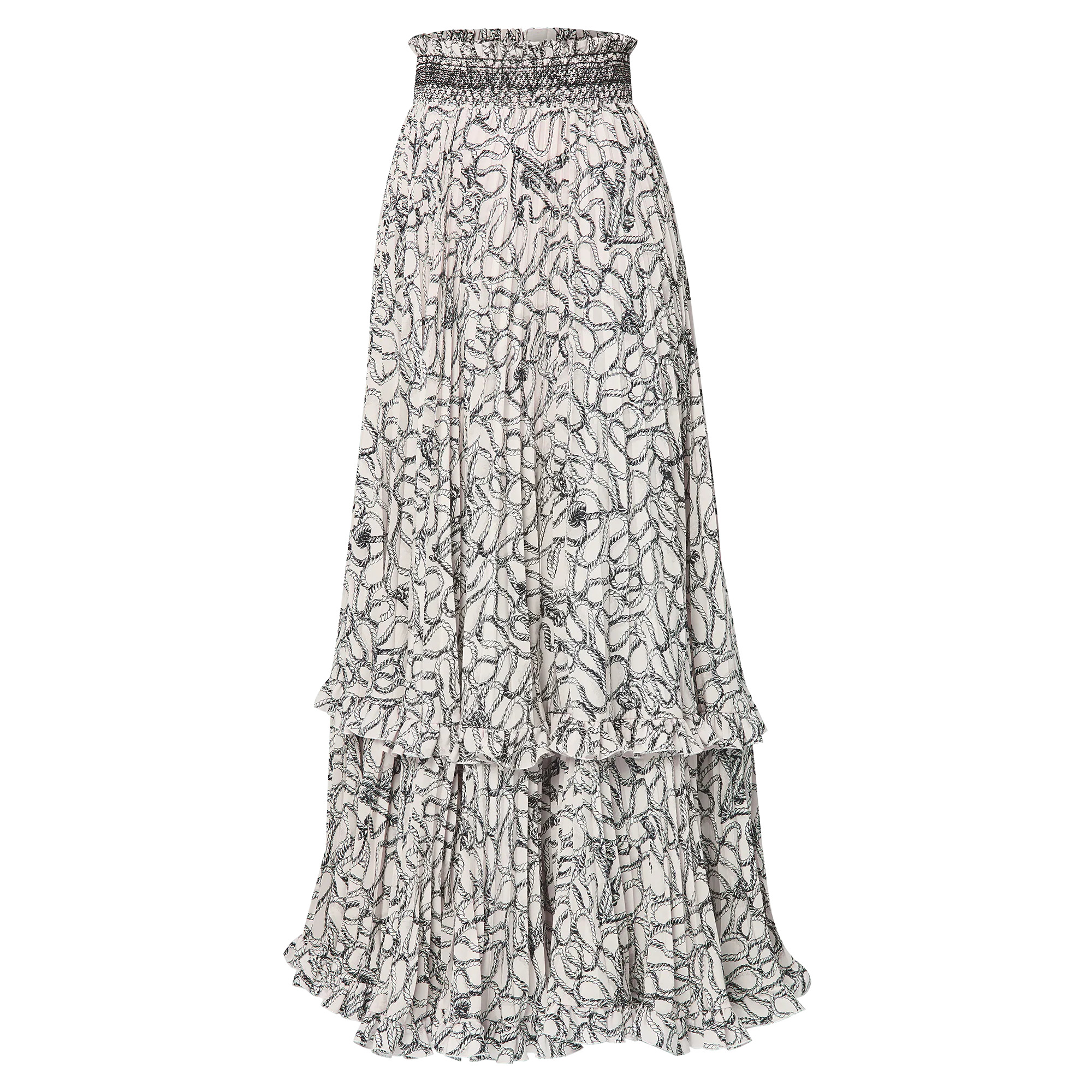 Embroidered Band Skirt - 2