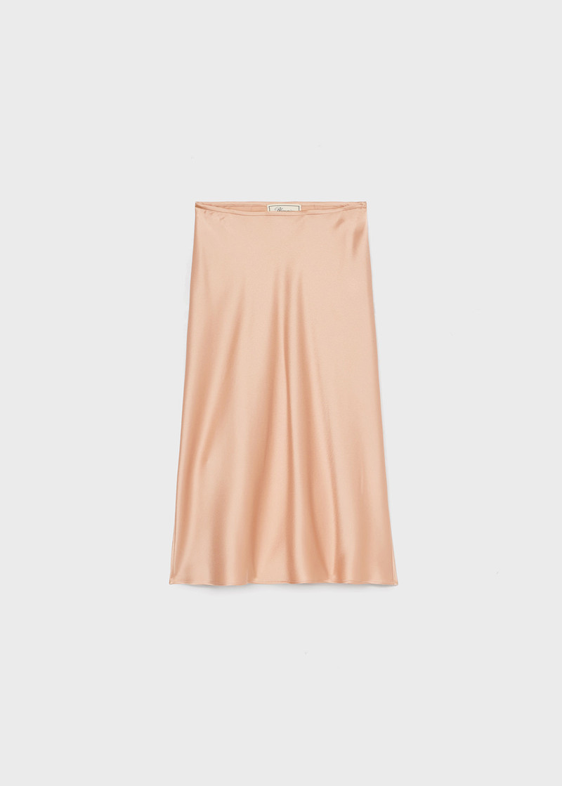 SATIN MIDI SKIRT - 1