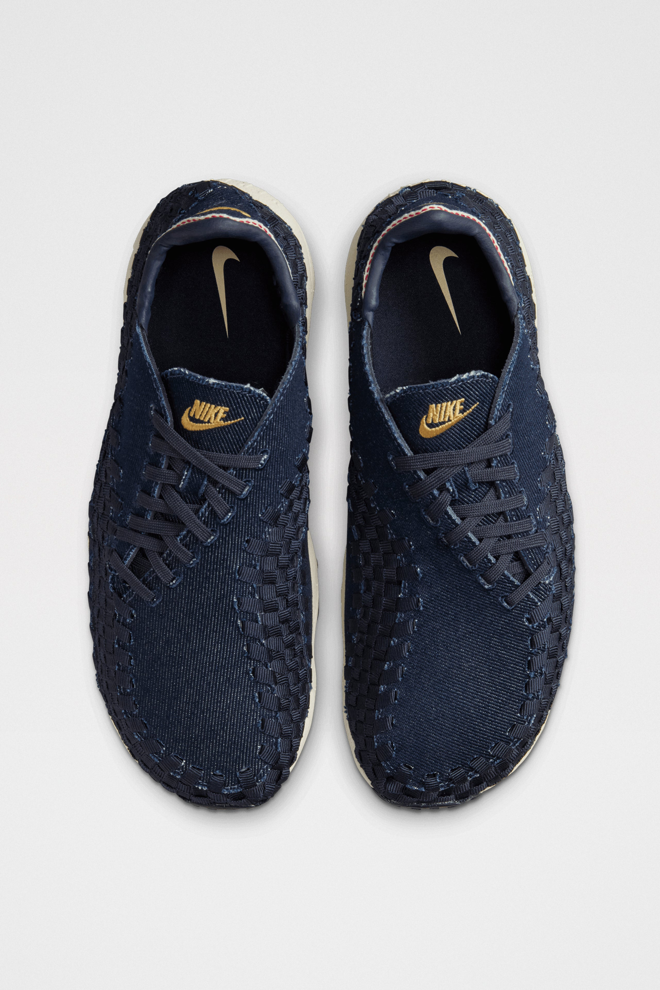 NIKE W'S AIR FOOTSCAPE WOVEN DENIM / WHEAT GOLD - 5