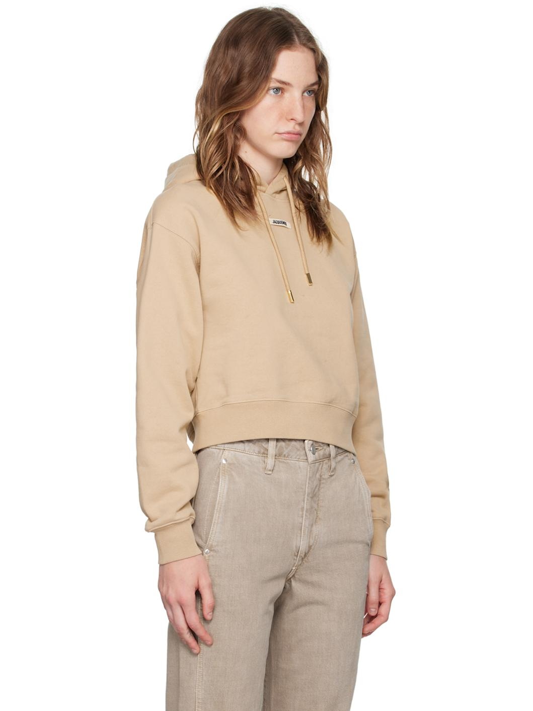Beige La Casa 'Le Hoodie Gros Grain' Hoodie - 2