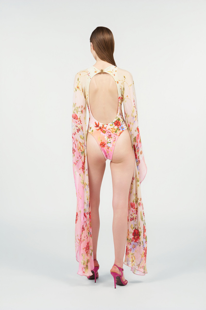 Miami Flowers One-Piece Swimsuit 4