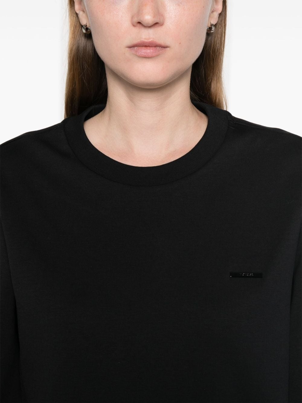 logo-plaque sweatshirt - 5