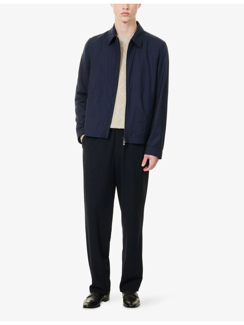 CORNELIANI Tropica 170s Zipped Virgin-Wool Jacket outlook