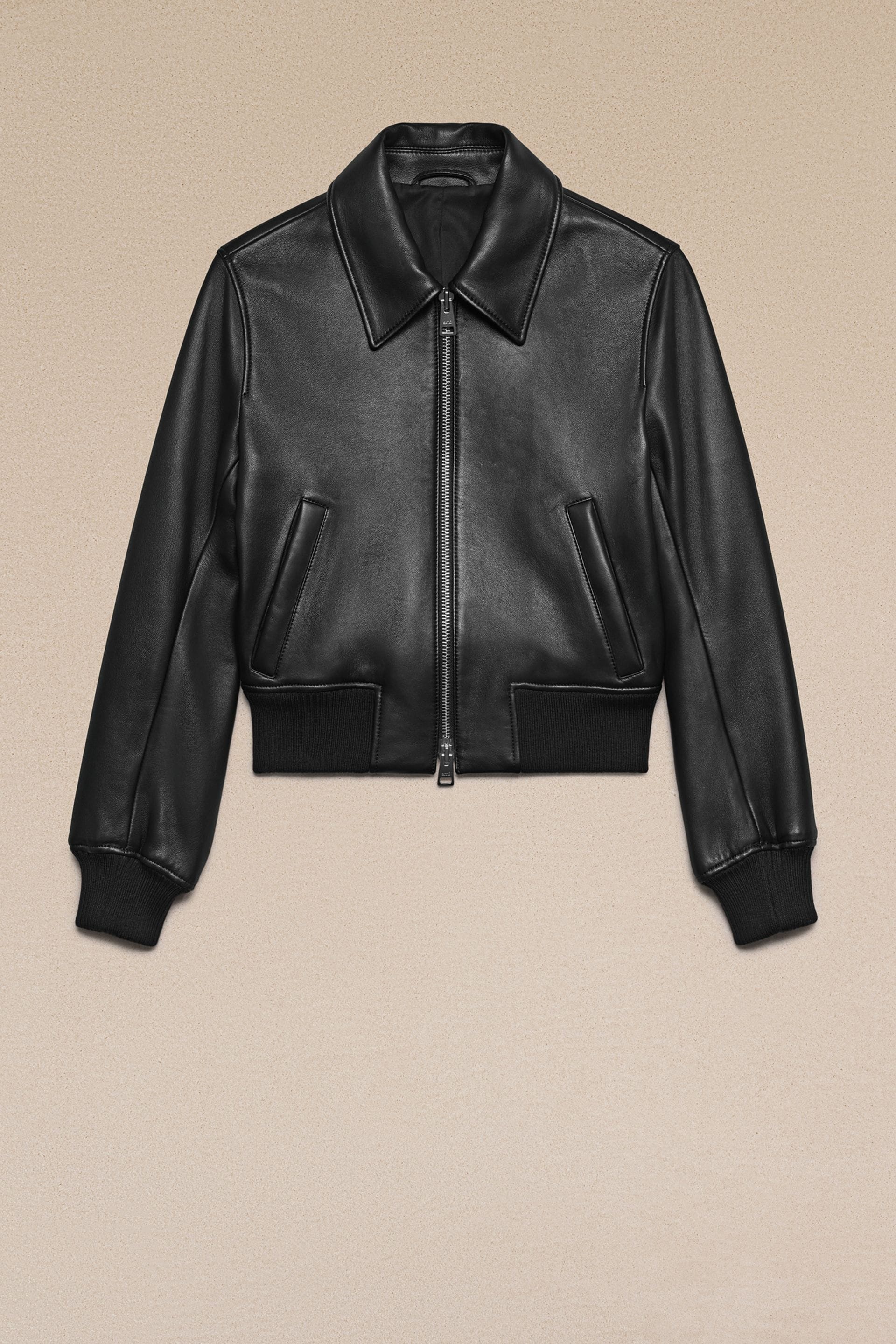 Zipped Leather Jacket