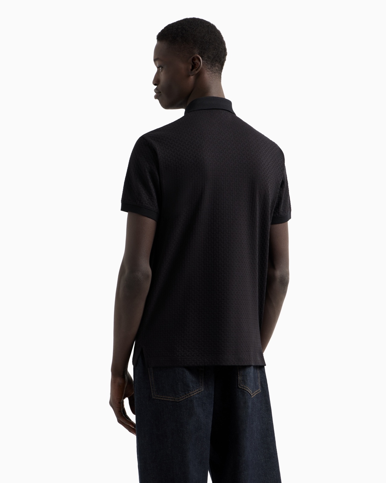 JACQUARD JERSEY POLO SHIRT - 3