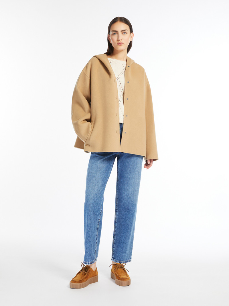 WEEKEND Max Mara GENNAIO Hooded wool coat outlook