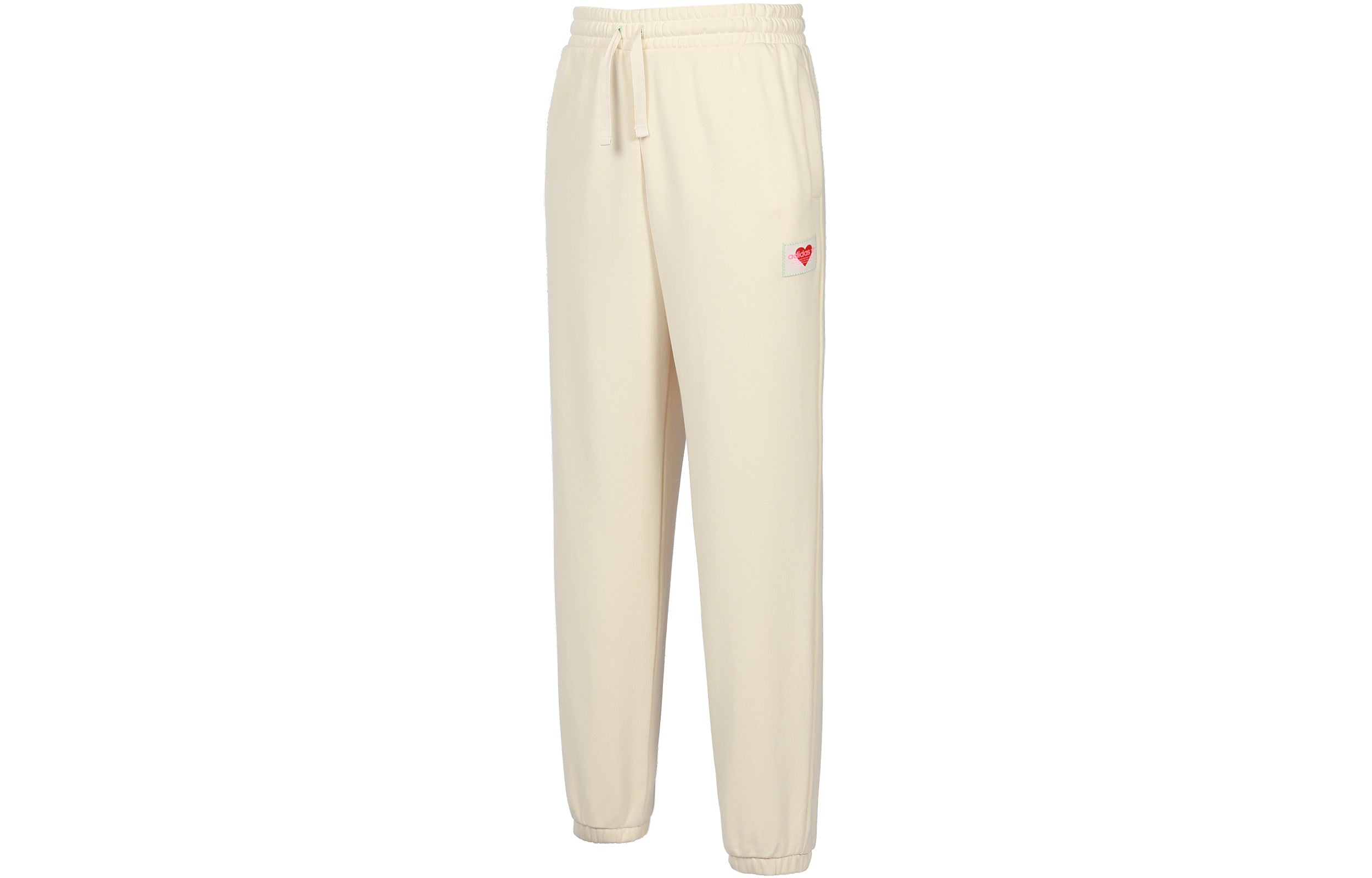 adidas originals Elastic Waistband Casual Bundle Feet Sports Pants/Trousers/Joggers Creamy White HI6 - 2