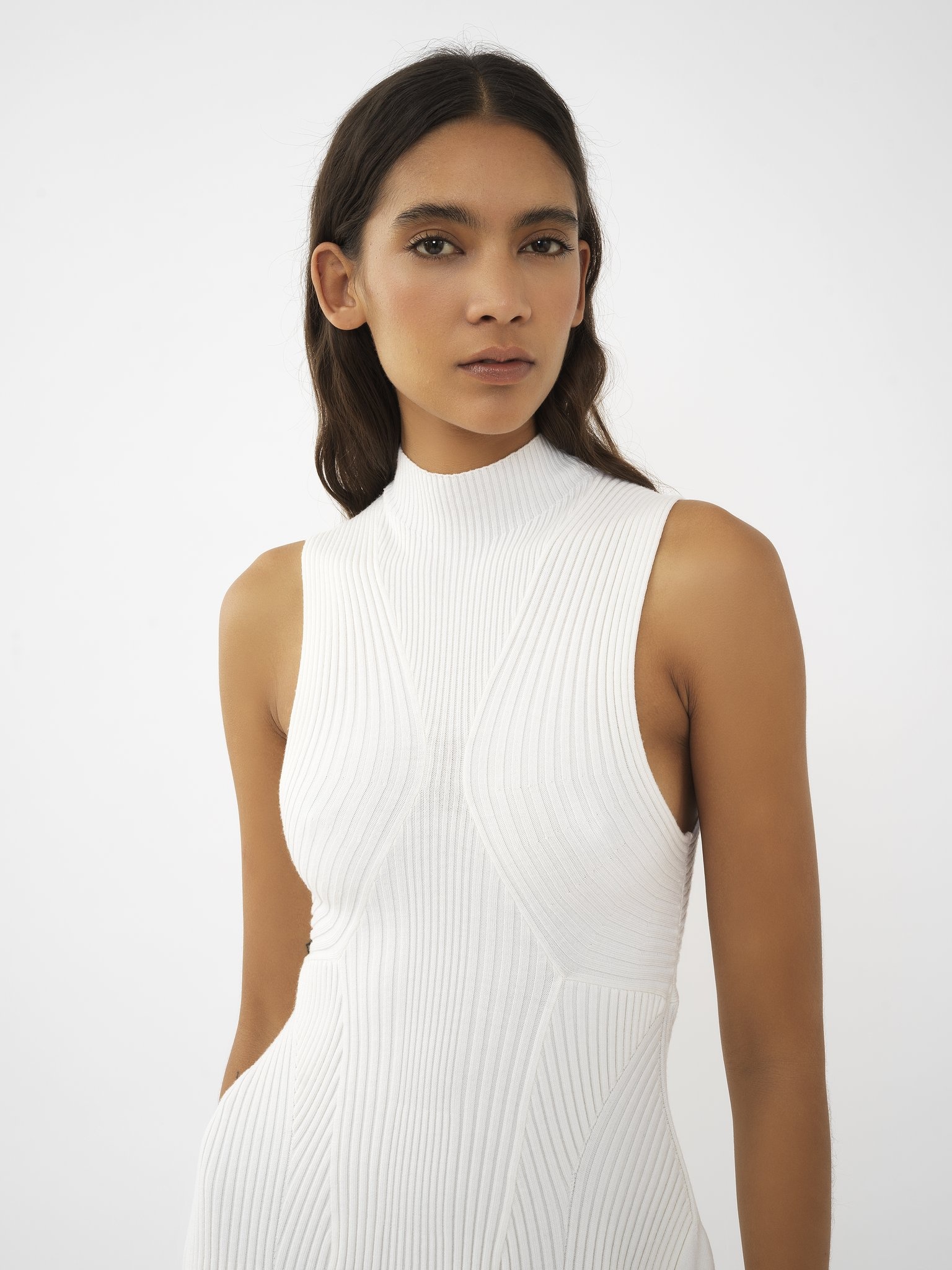 MOCK-NECK MINI DRESS - 6