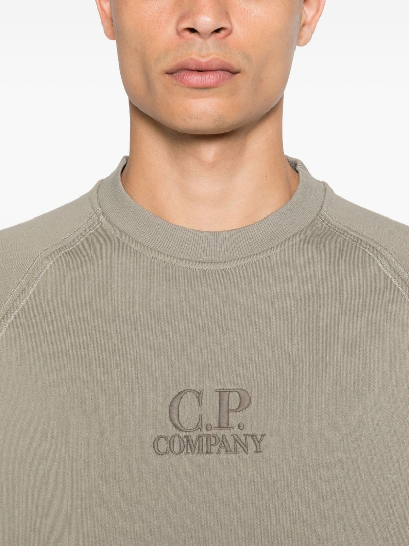 embroidered-logo sweatshirt 5