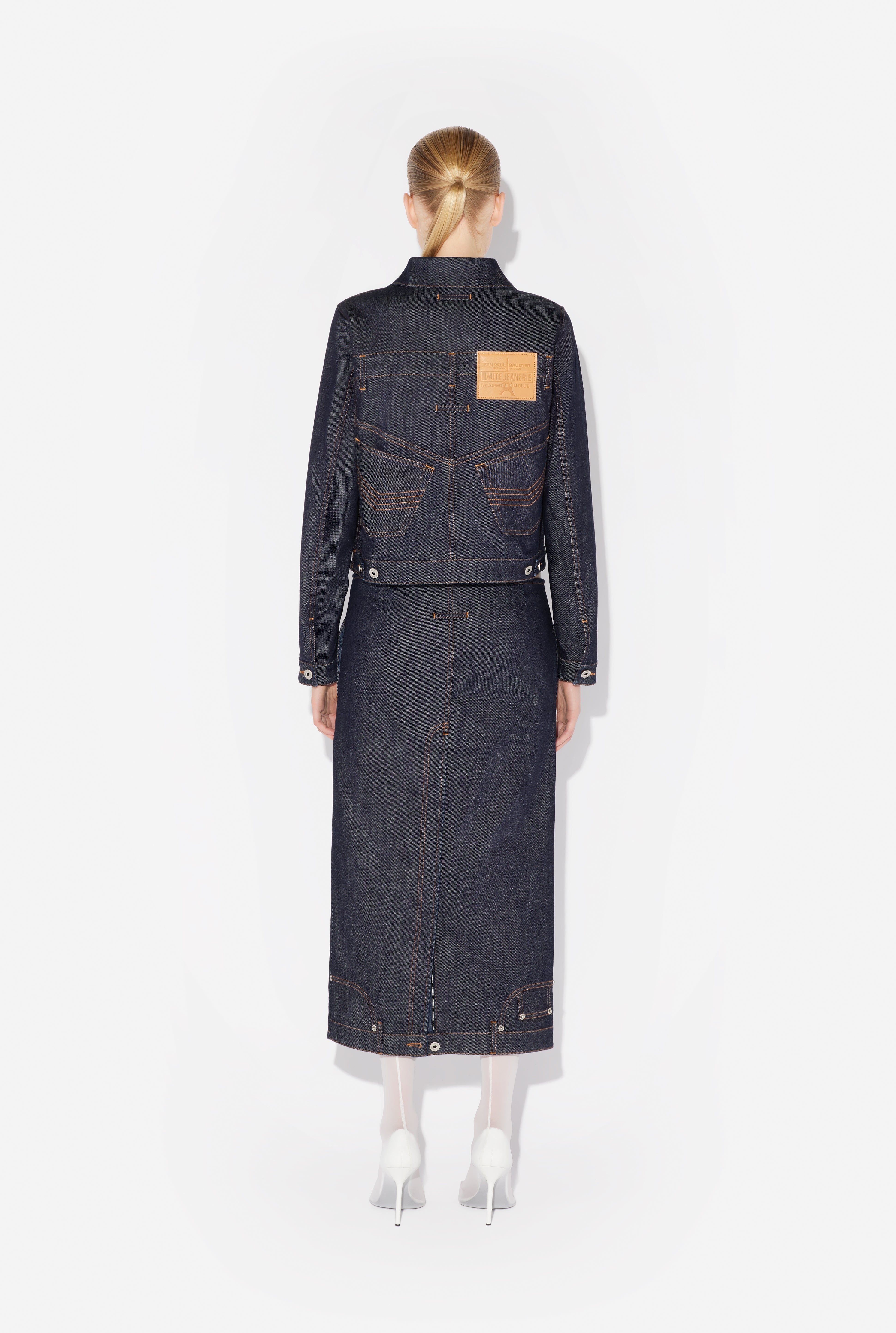 THE INVERTED DENIM SKIRT - 4