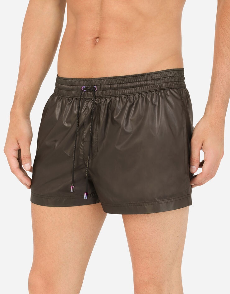 Short swim trunks with side bands - 4