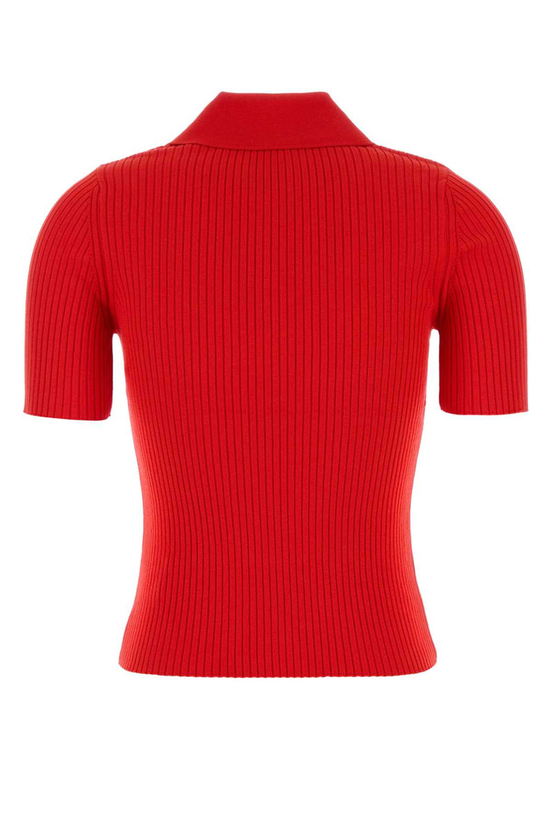 courrèges Courreges Women Red Viscosa Blend Polo Shirt outlook