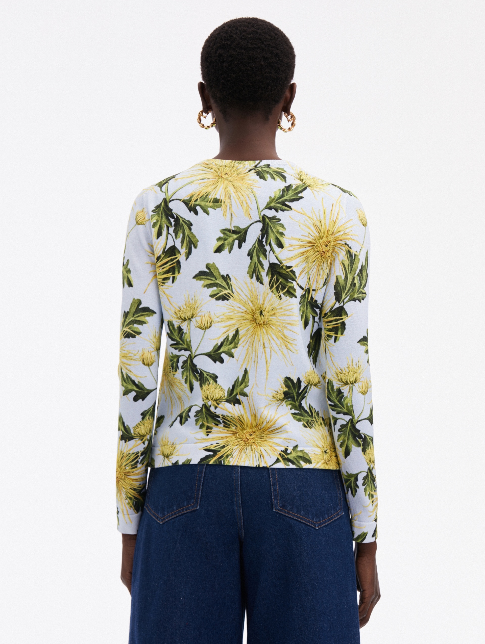 CHRYSANTHEMUM PRINTED CARDIGAN - 3