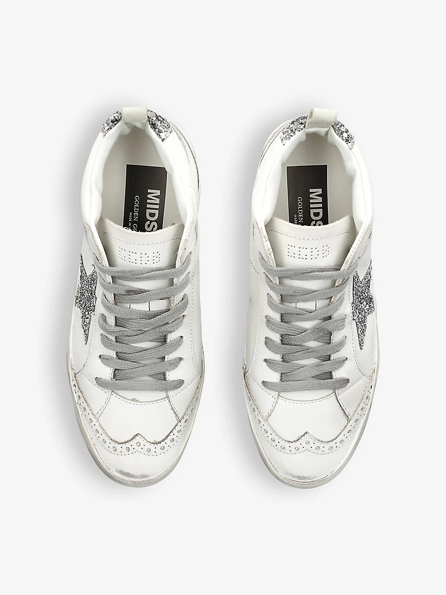 Golden Goose Mid Star 80185 logo-print leather mid-top trainers - 2