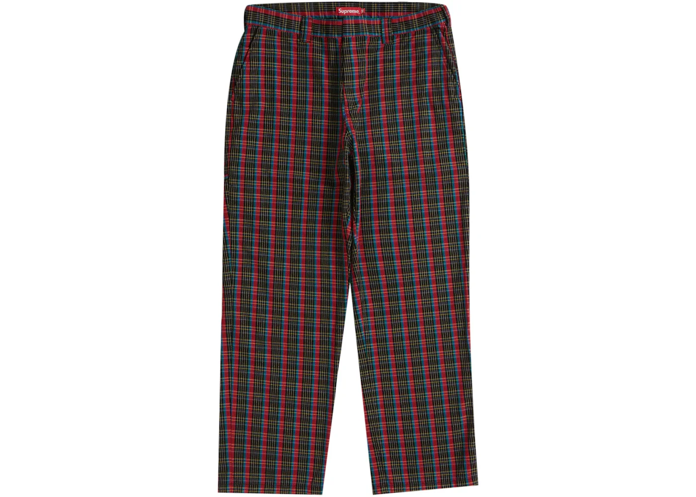 Supreme Work Pant (SS23) Red Plaid - 1