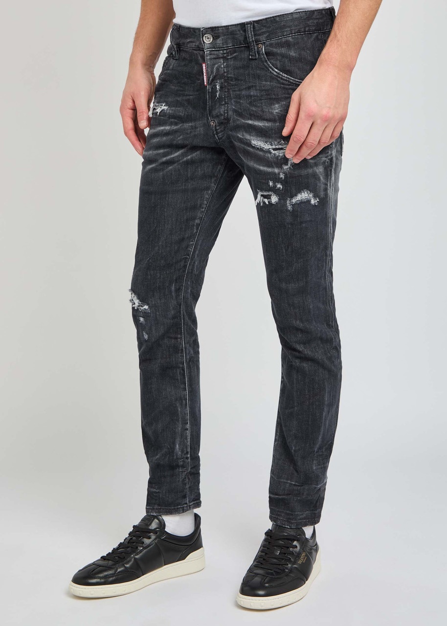 DSQUARED2 Skater Distressed Slim-leg Jeans - 2