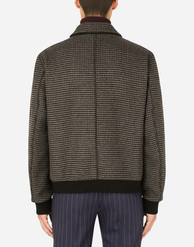 Dolce & Gabbana Wool houndstooth jacket outlook