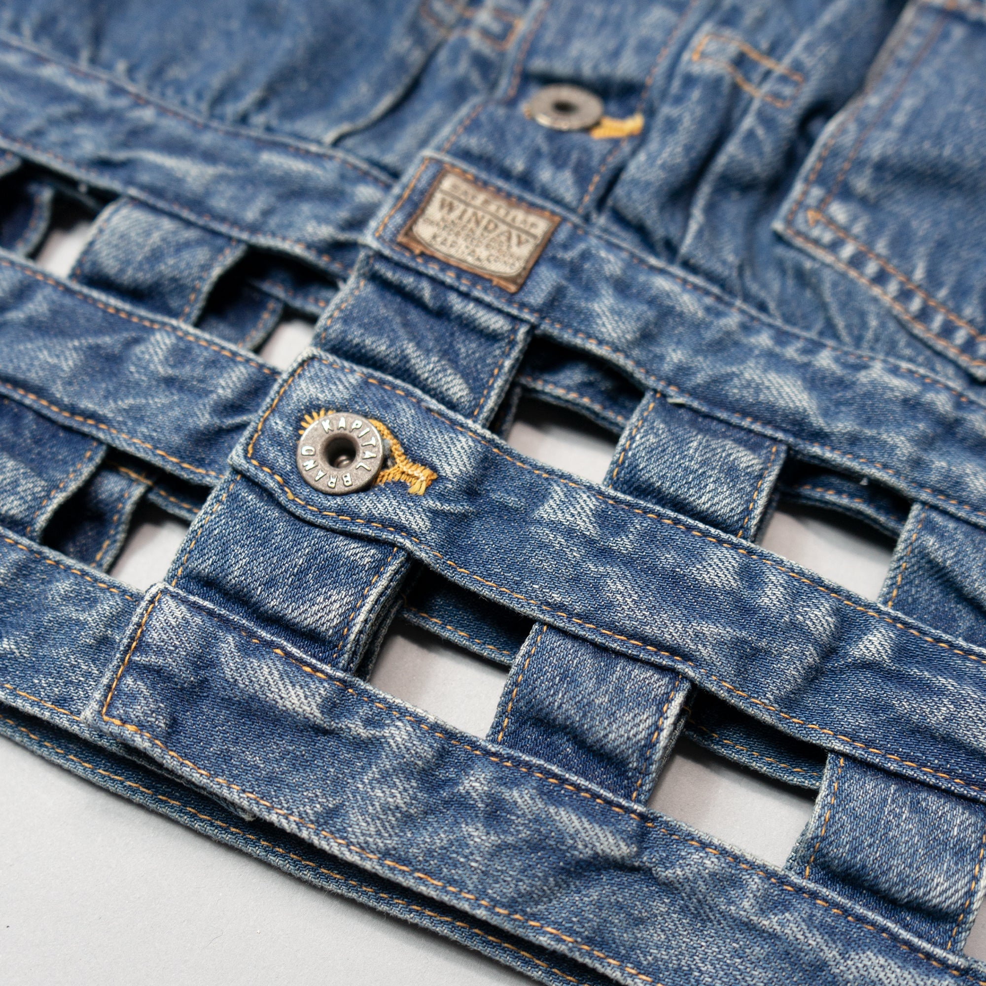 11.5oz DENIM WINDOWPANE 1st JACKET - 2