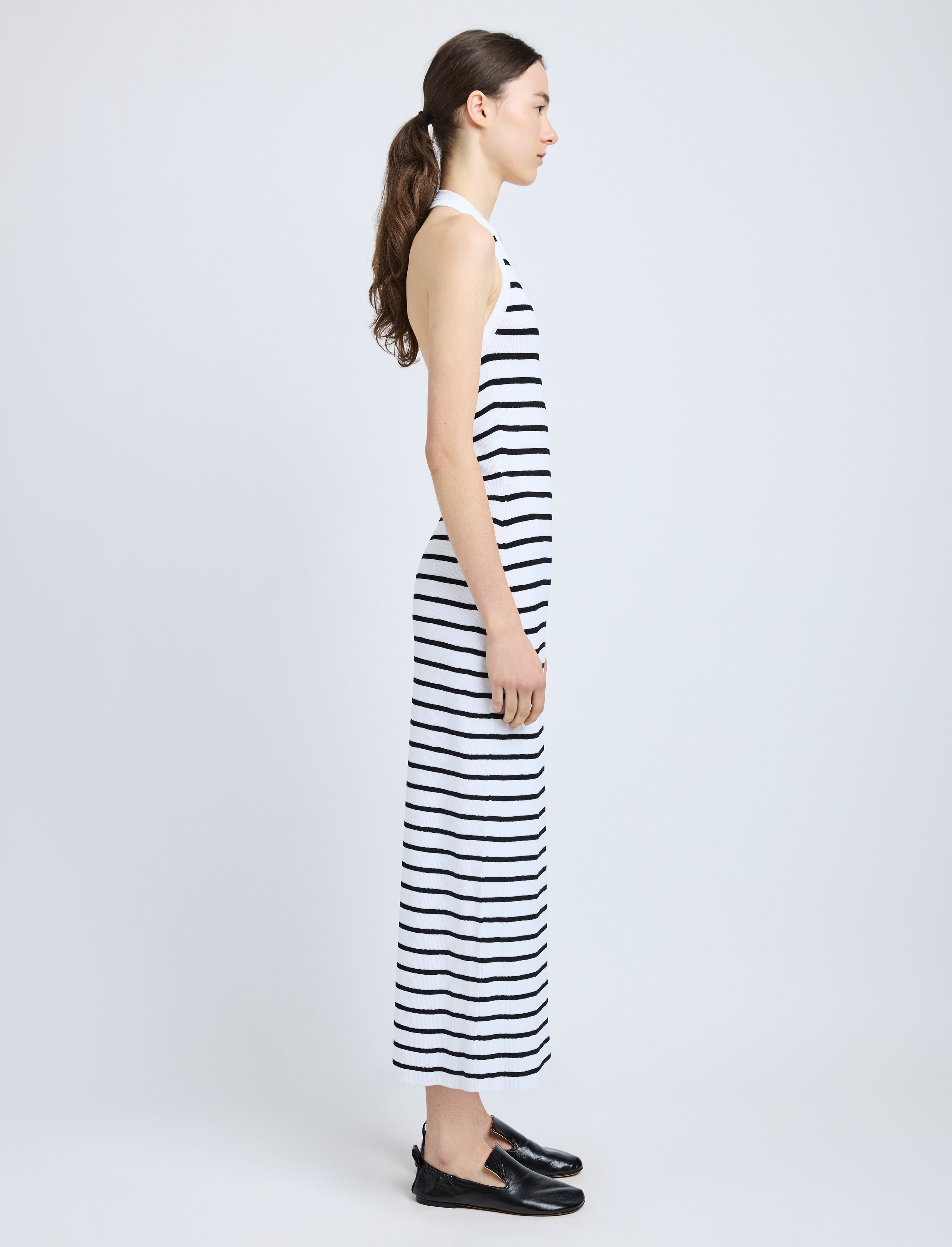 Meryl Dress in Matte Viscose Rib - 3