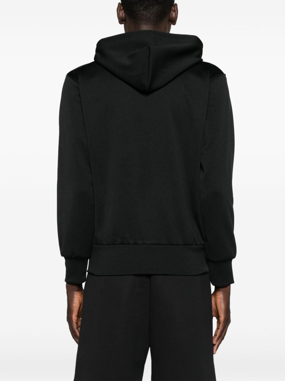 heart-embroidered zip-up hoodie - 5
