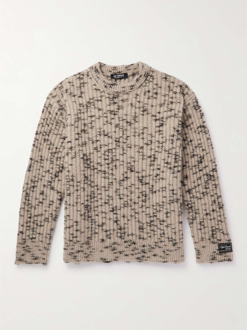 Space-Dyed Ribbed-Knit Sweater 1