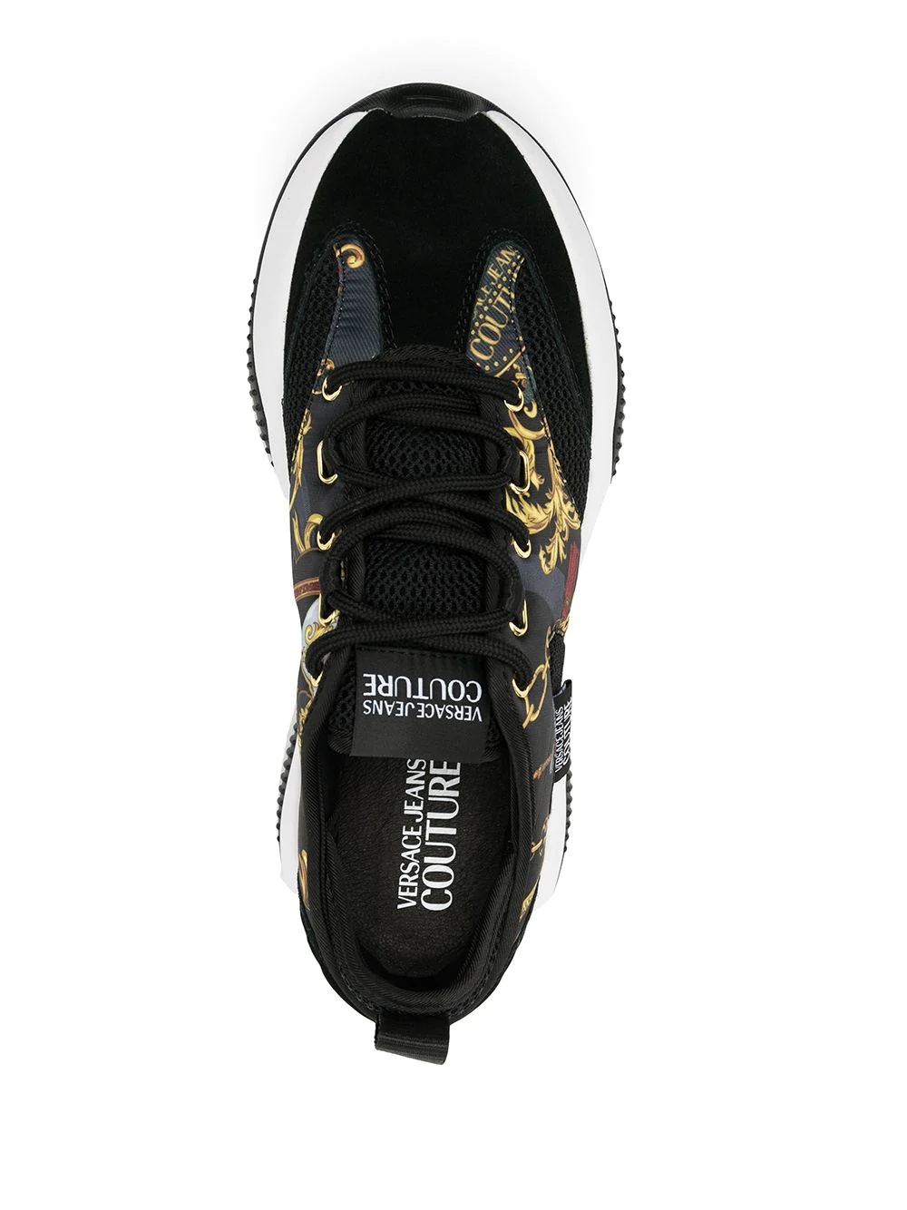 baroque-print chunky sneakers - 4