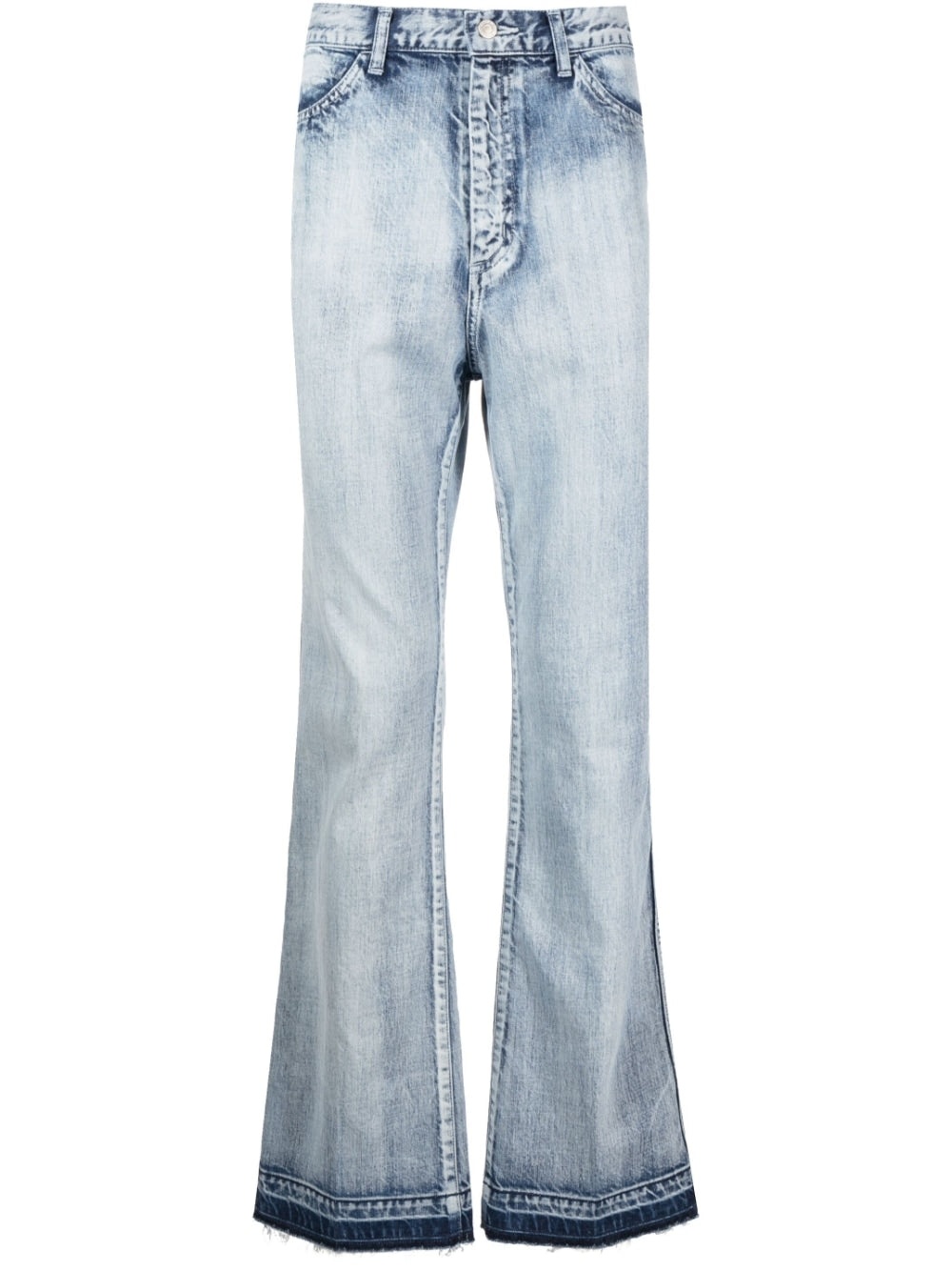 ACID-WASH STRAIGHT-LEG JEANS - 1