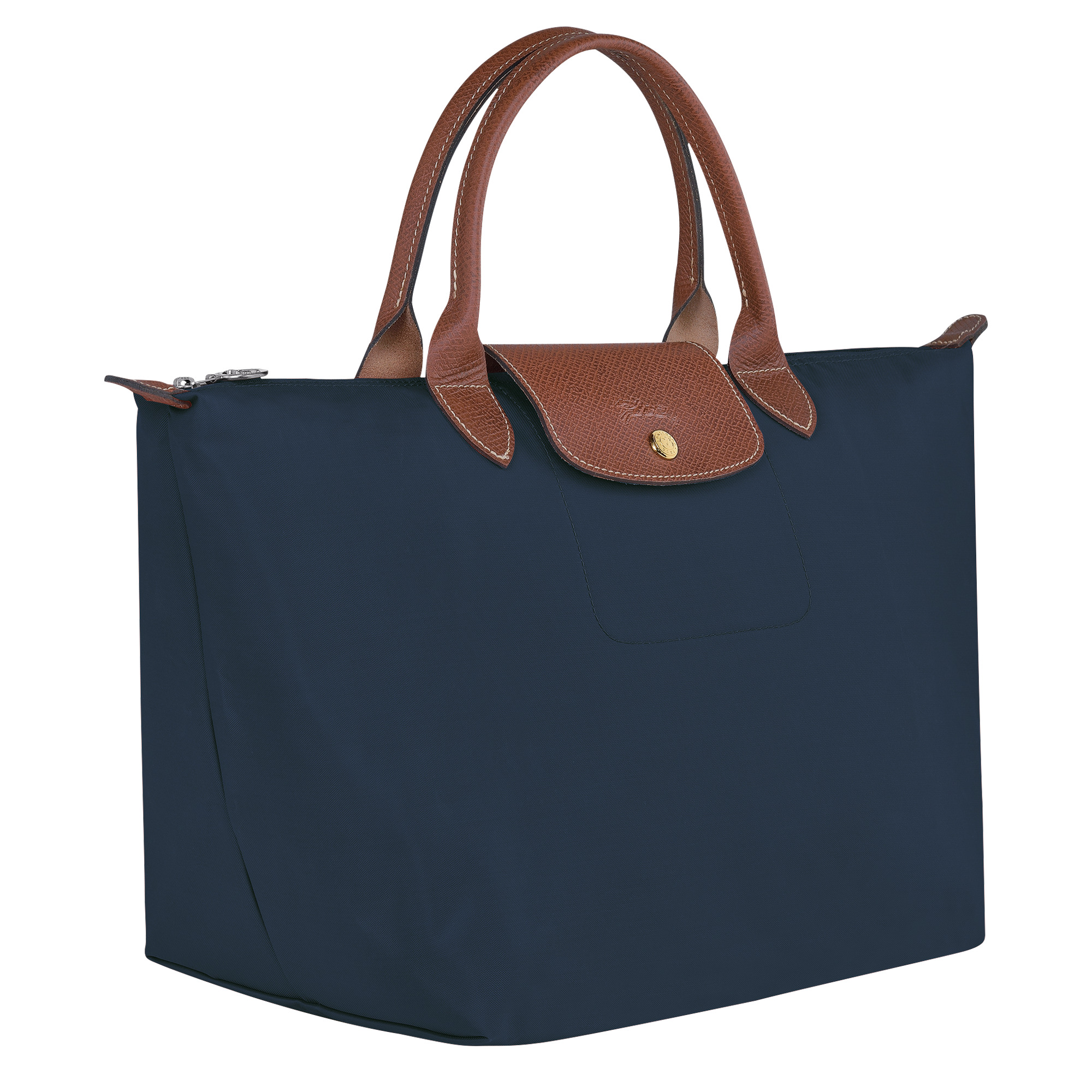 Le Pliage Original M Handbag Navy - Recycled canvas - 3