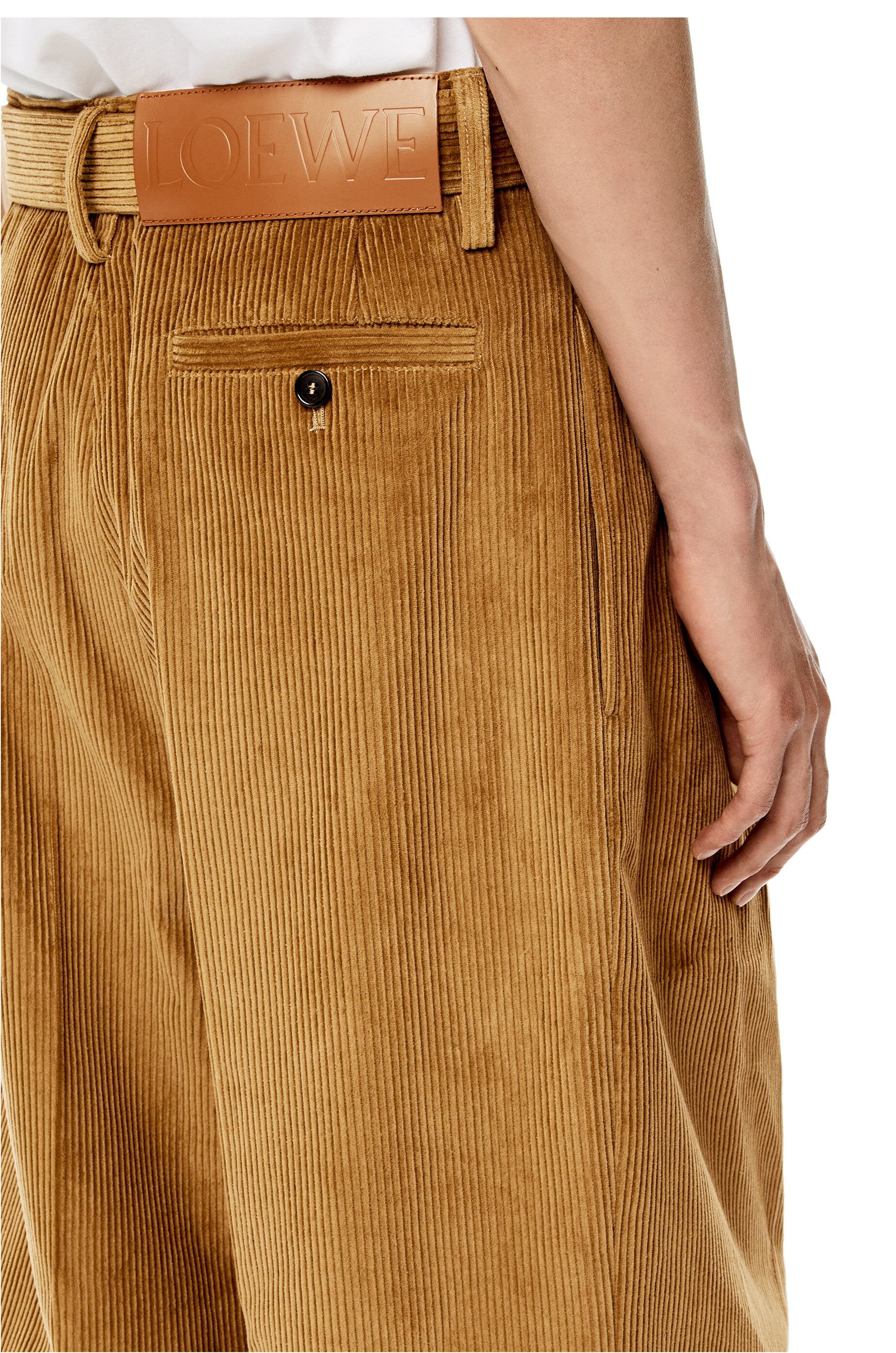 Double pleated trousers in corduroy - 5