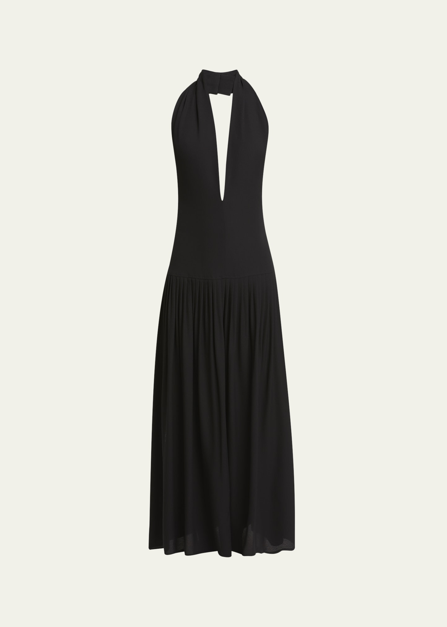 Tala Halter Viscose Georgette Dress - 1