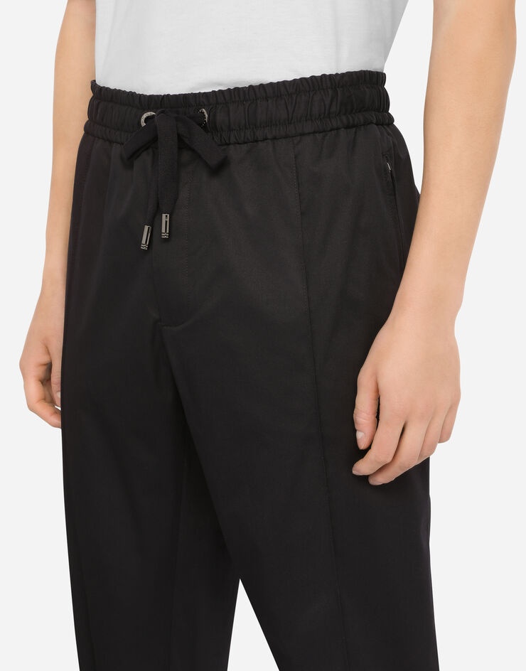 Stretch cotton jogging pants - 4