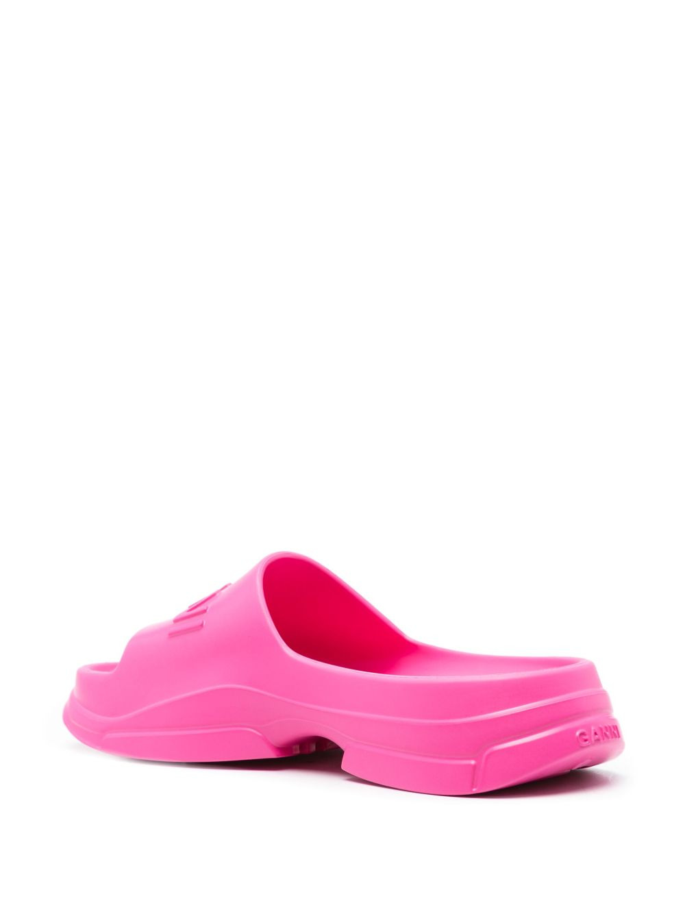 logo-embossed chunky slides - 3