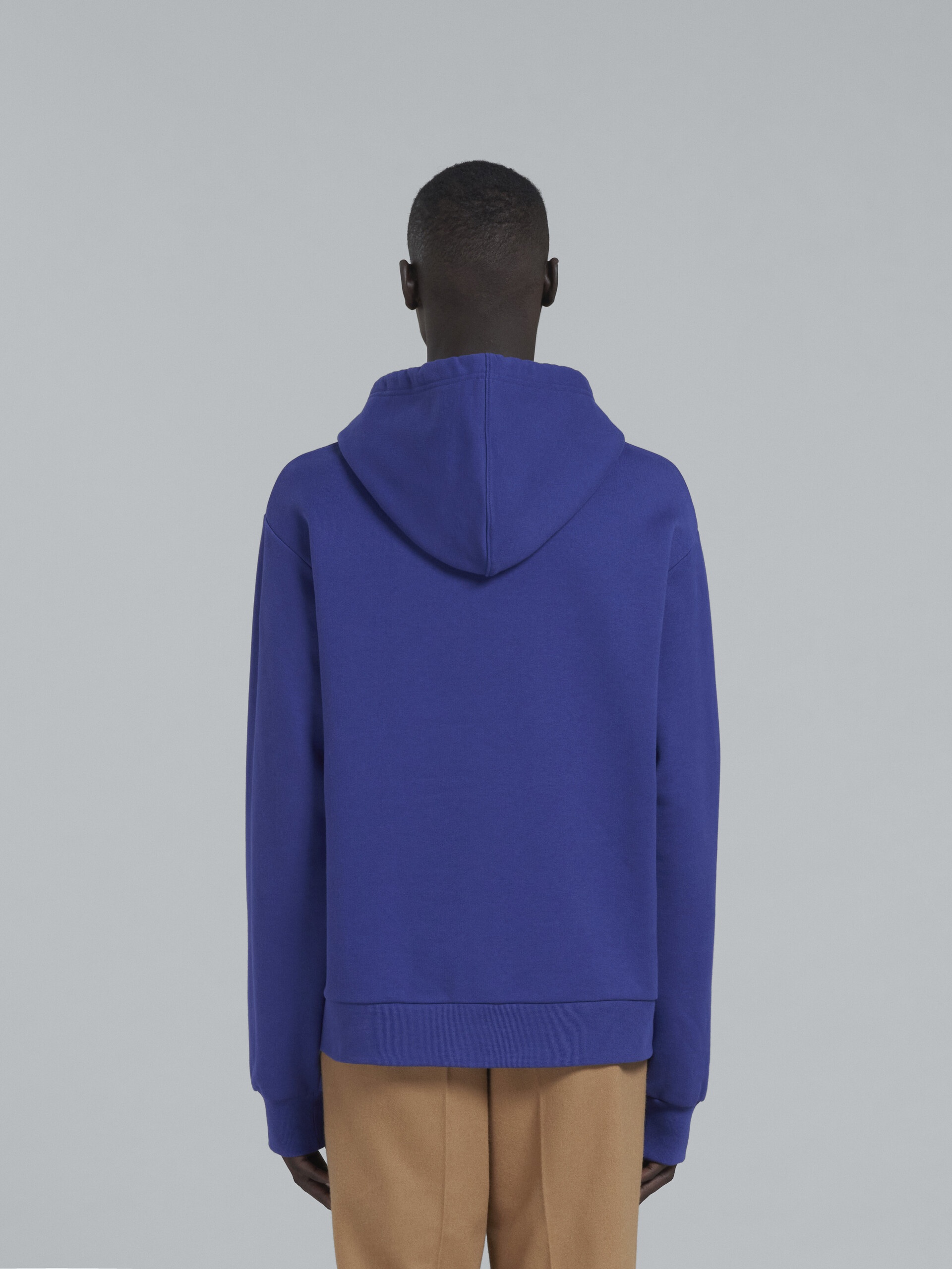 BLUE HOODIE WITH LOGO - 3