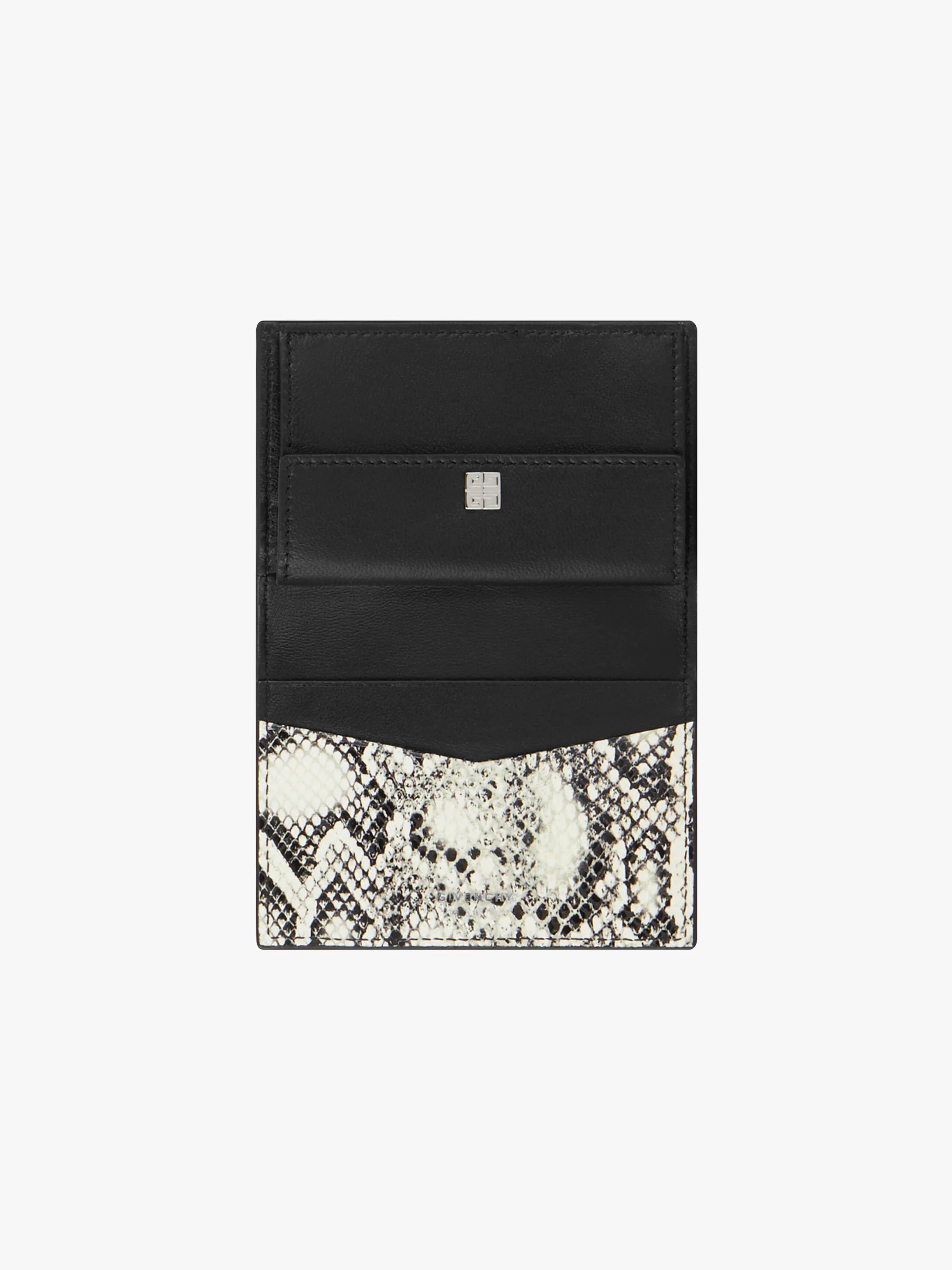 4G CARDHOLDER IN PYTHON EFFECT LEATHER - 4
