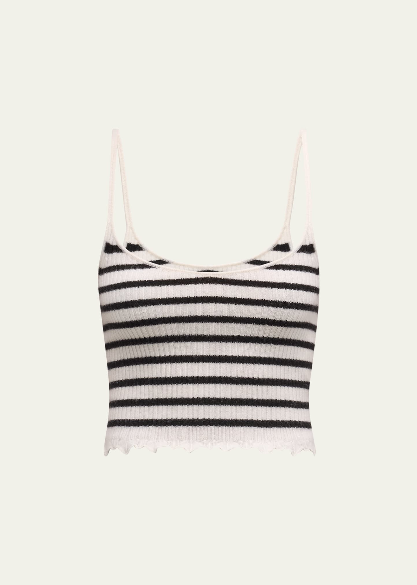 Klea Stripe Cropped Tank Top - 1