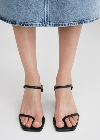 Totême The City Sandal black/silver outlook