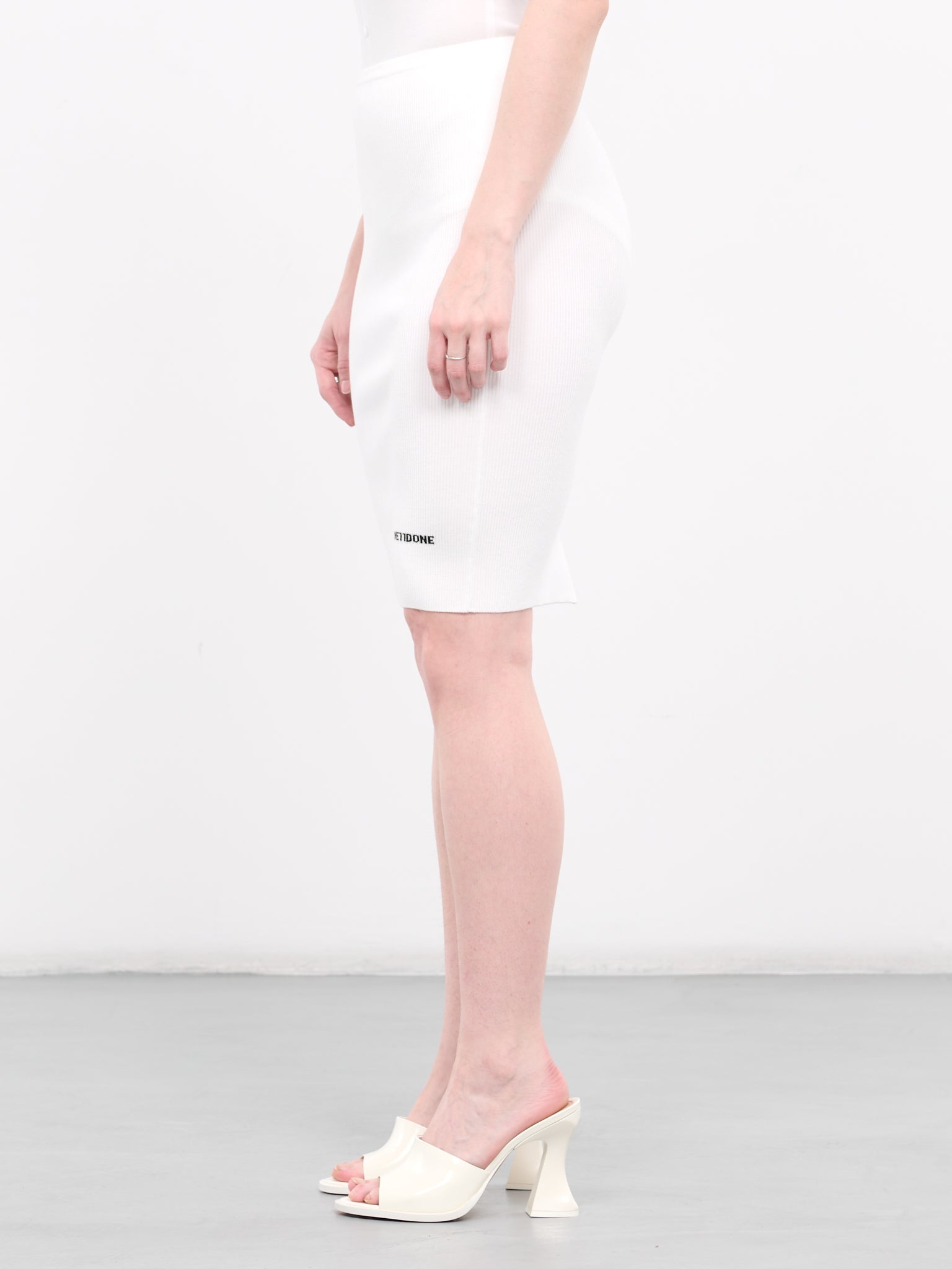 Ribbed Pencil Skirt - 2