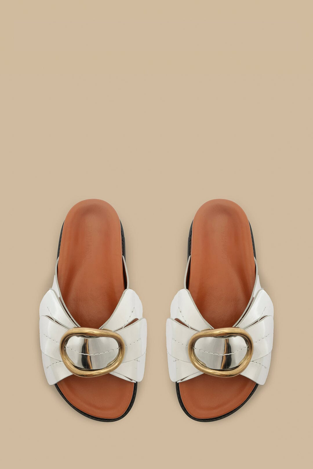 Silver Daisy Slide Sandal - 3
