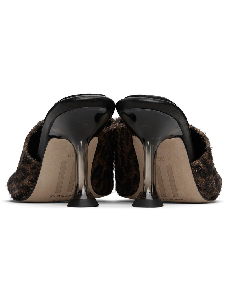 Brown & Black Miri Animal Print Mules 2