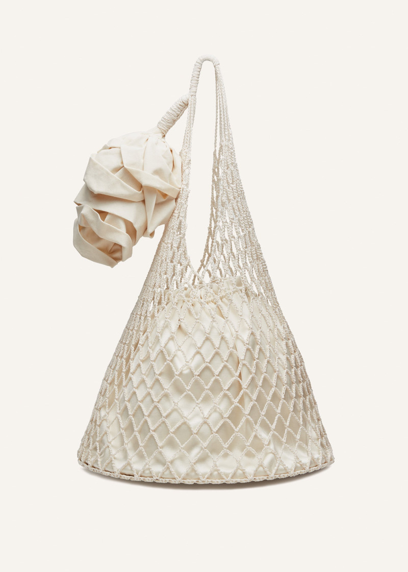 MAGDA BUTRYM Maxi Devana bag in cream outlook