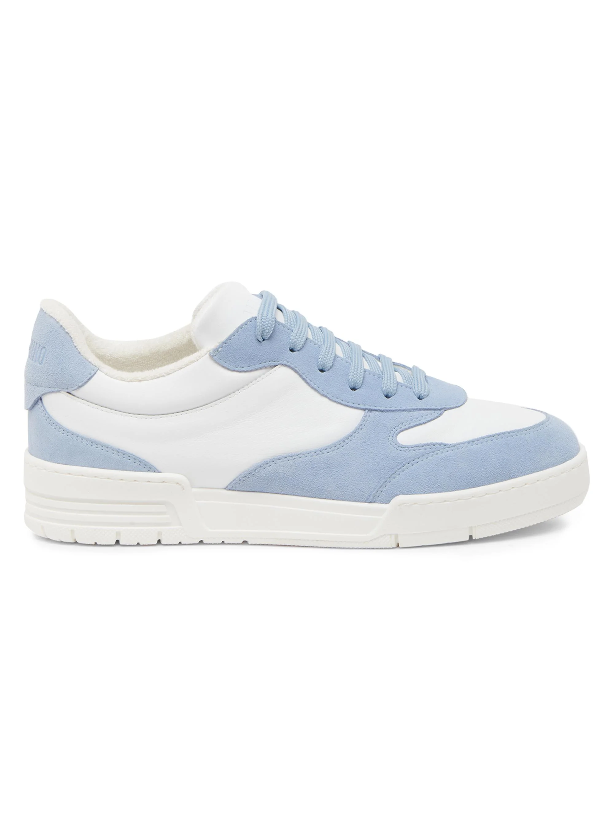 Men's Streetball Colorblock Leather Sneakers - Light Blue - 1