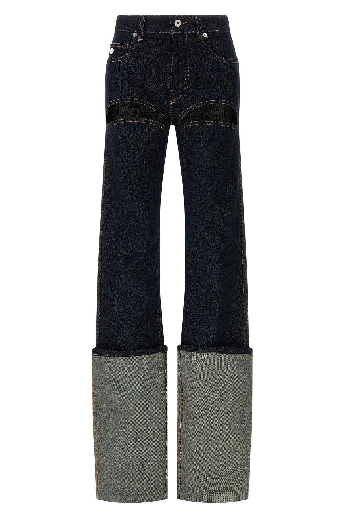 'Denim Pants With Cuts On Front' jeans - 1
