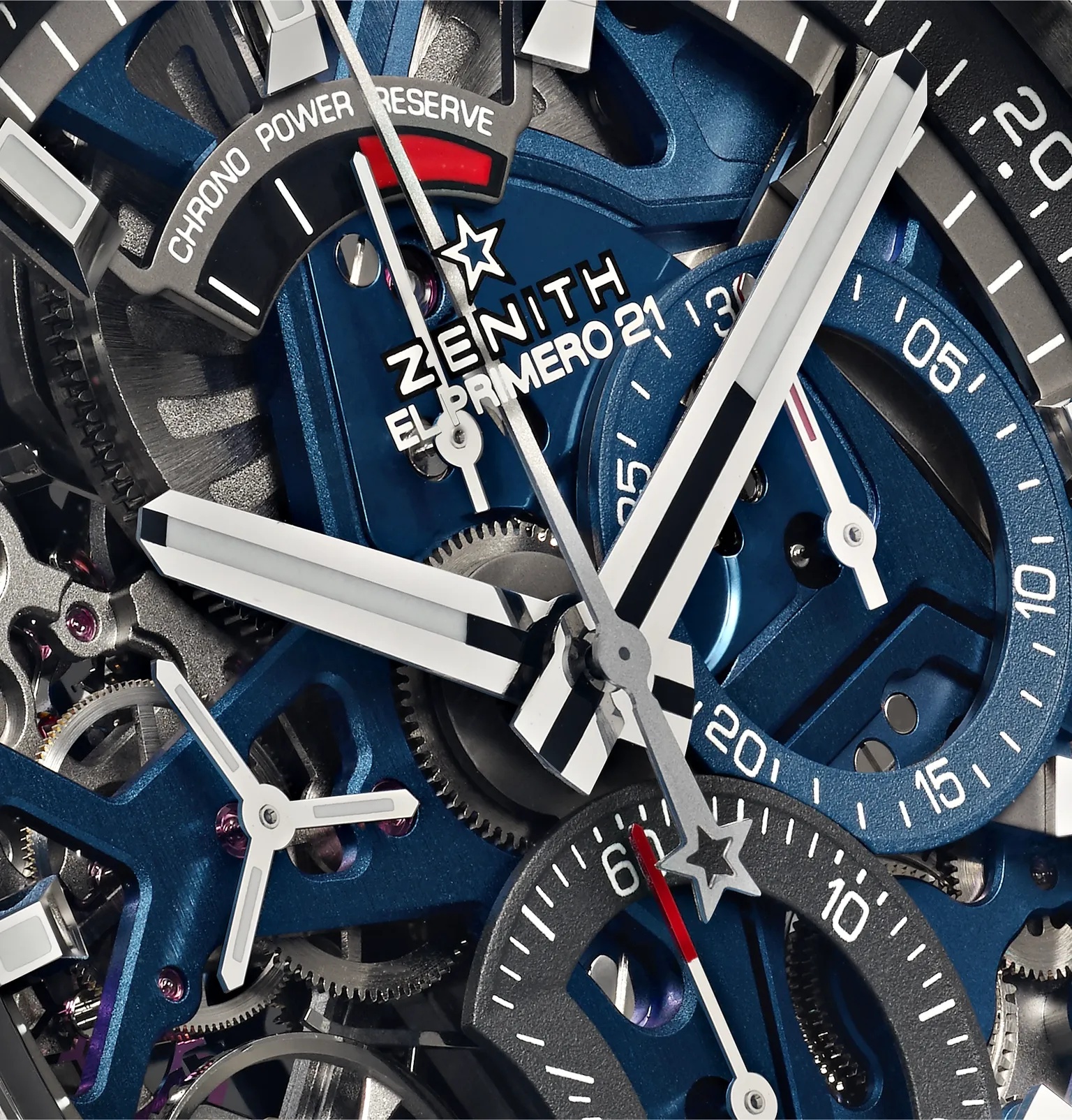 Defy El Primero 21 Chronograph 44mm Brushed-Titanium, Alligator and Rubber Watch, Ref. No. 95.9002.9 - 6