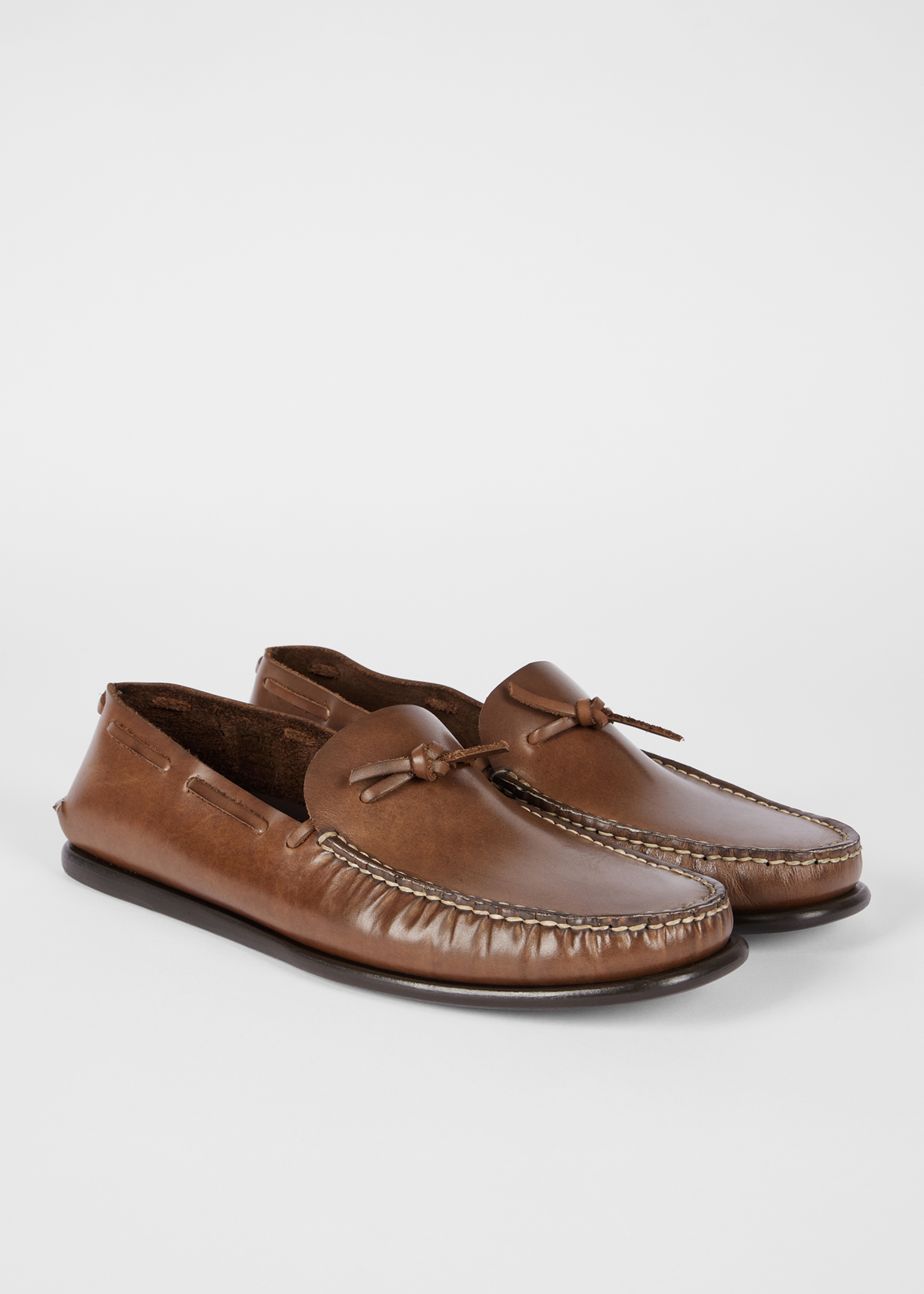 Brown Leather 'Truro' Shoes - 3
