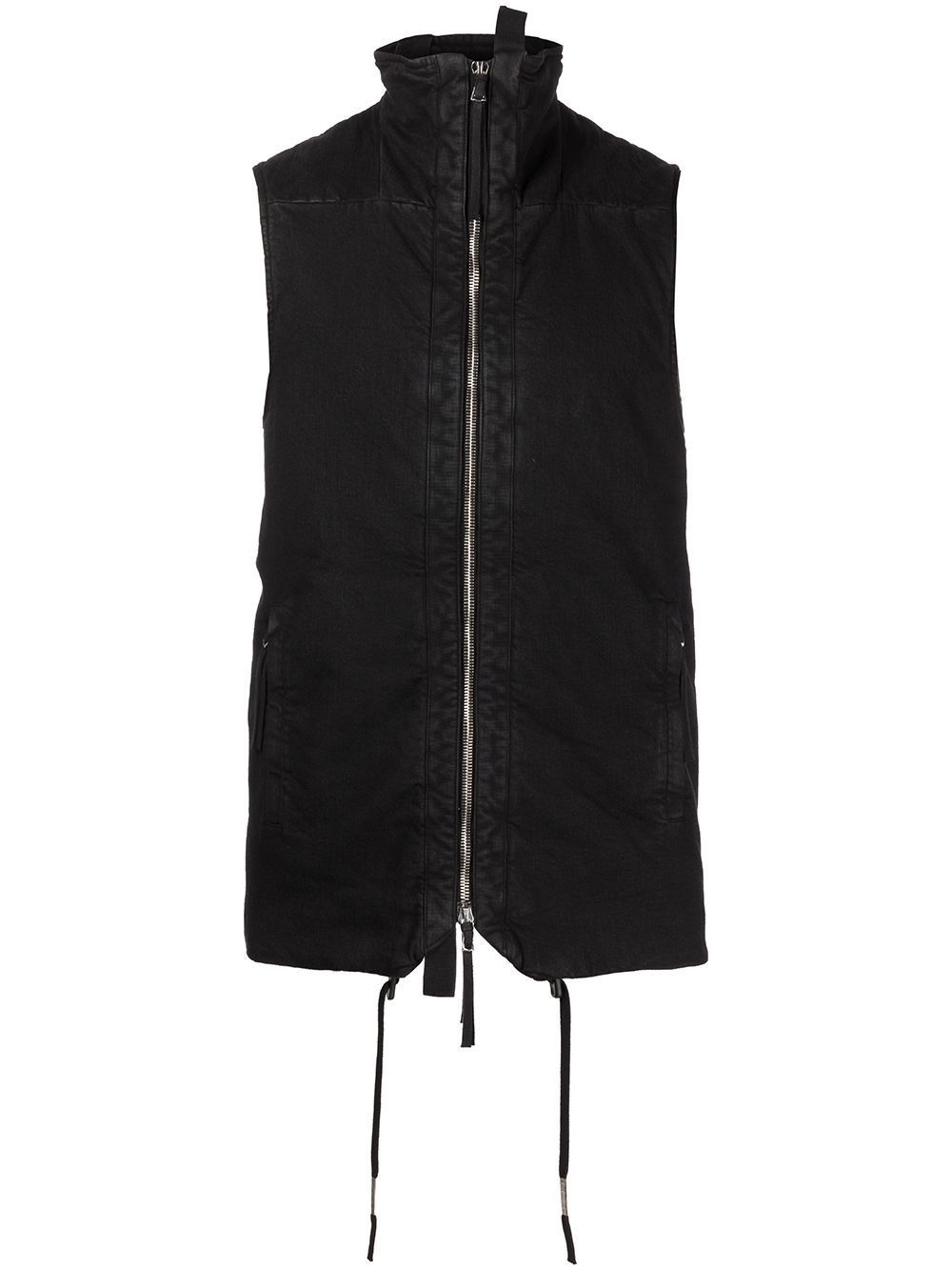 padded zip-up gilet - 1