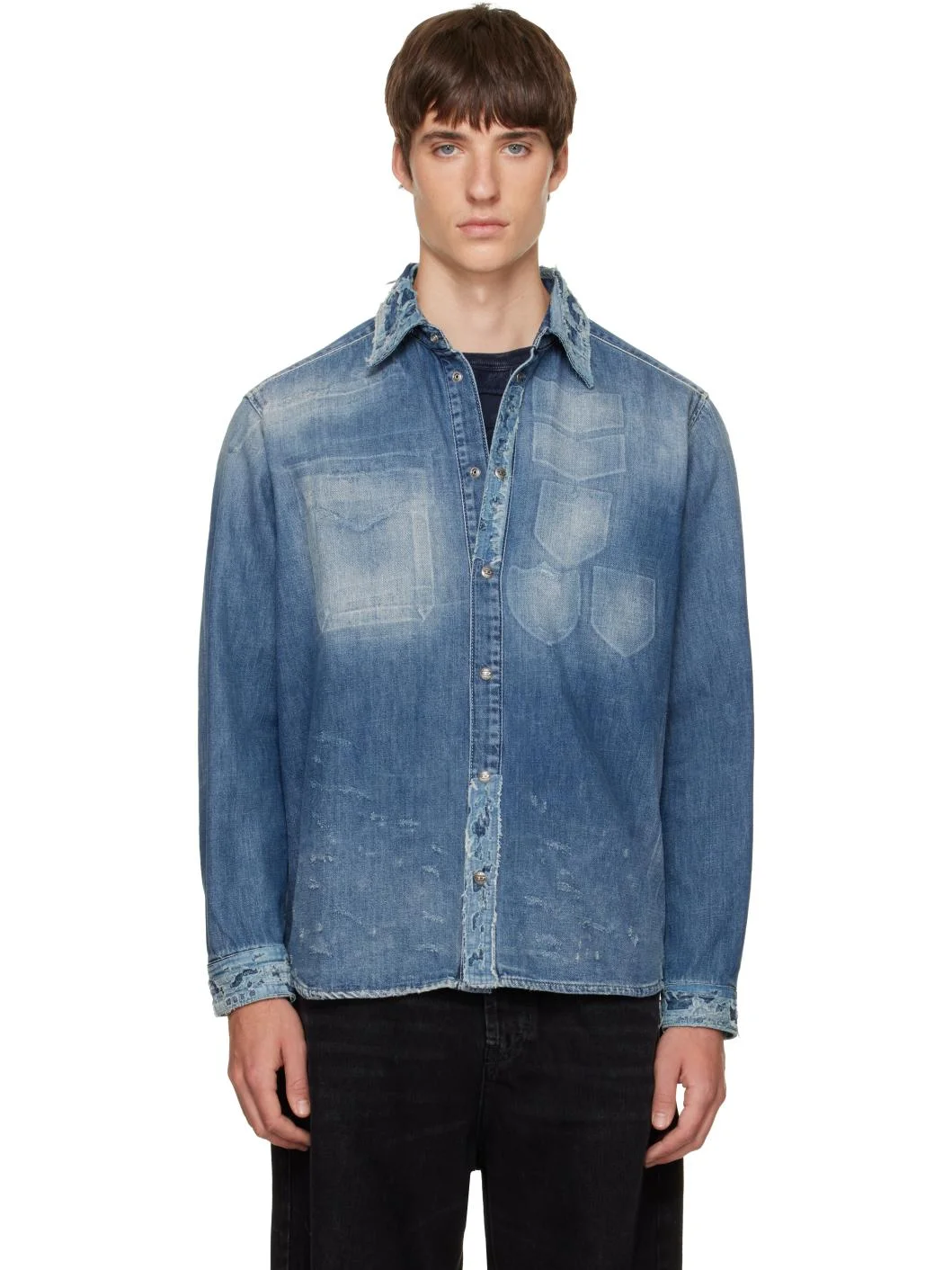 Blue D-Simply Denim Shirt - 1