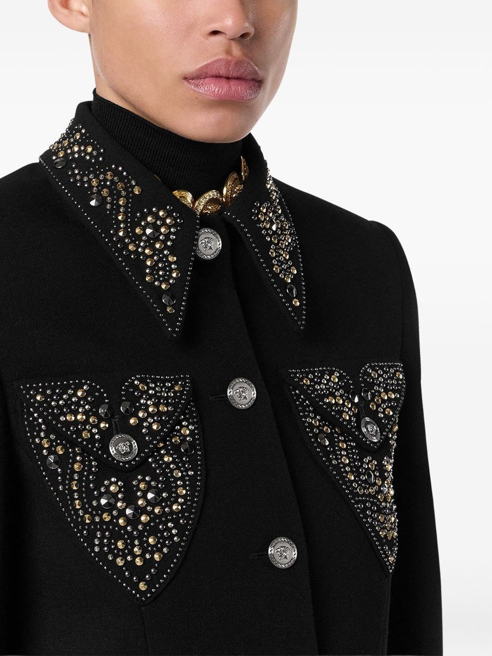 Wool jacket with studs - 3