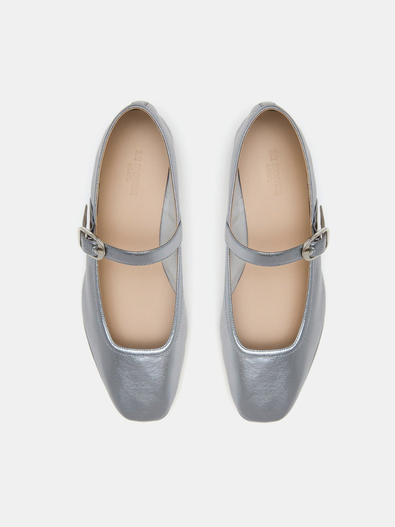 LE MONDE BÉRYL Ballet Mary Jane / Silver Leather outlook