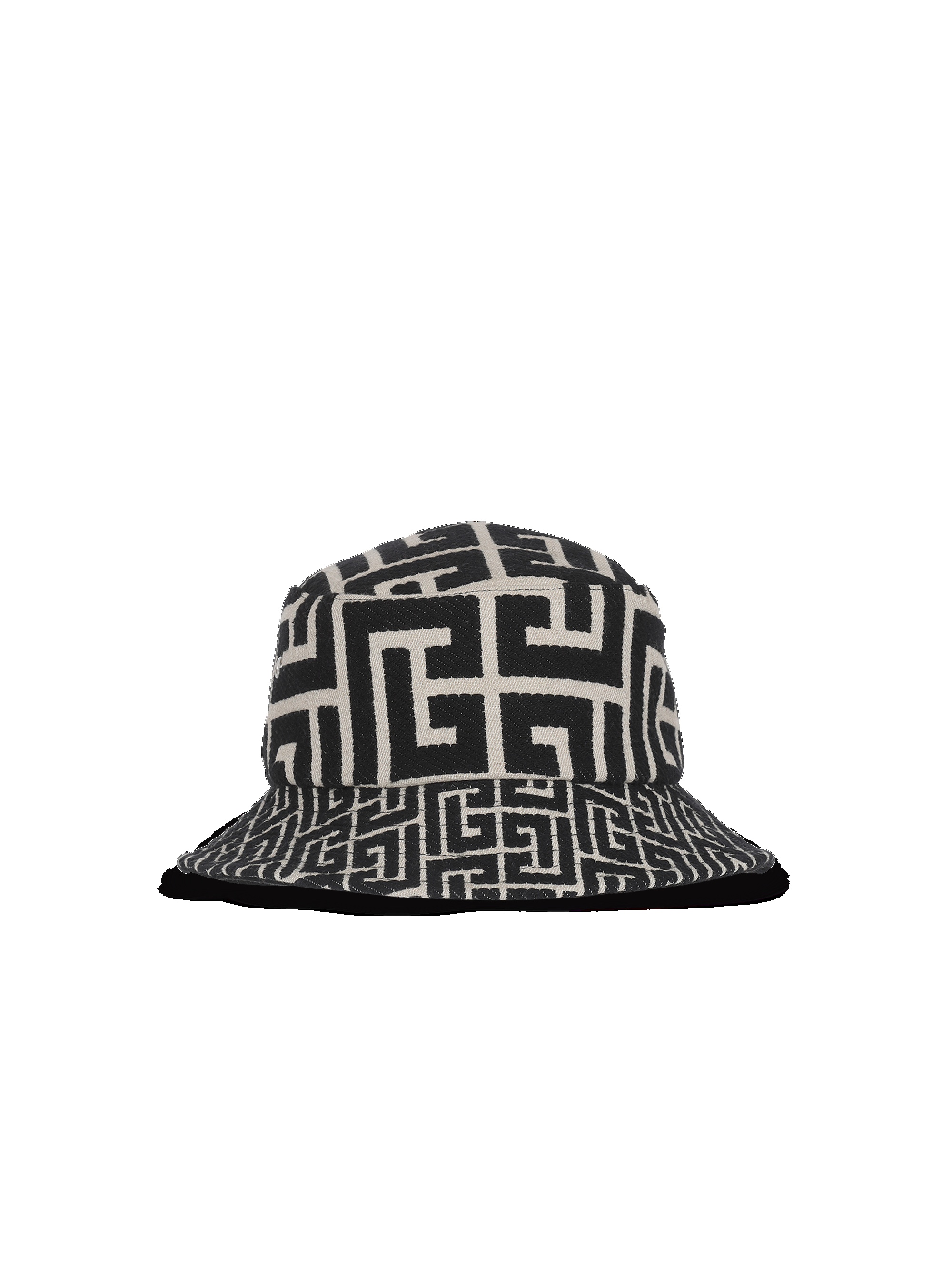 Jacquard bucket hat with Balmain monogram - 1