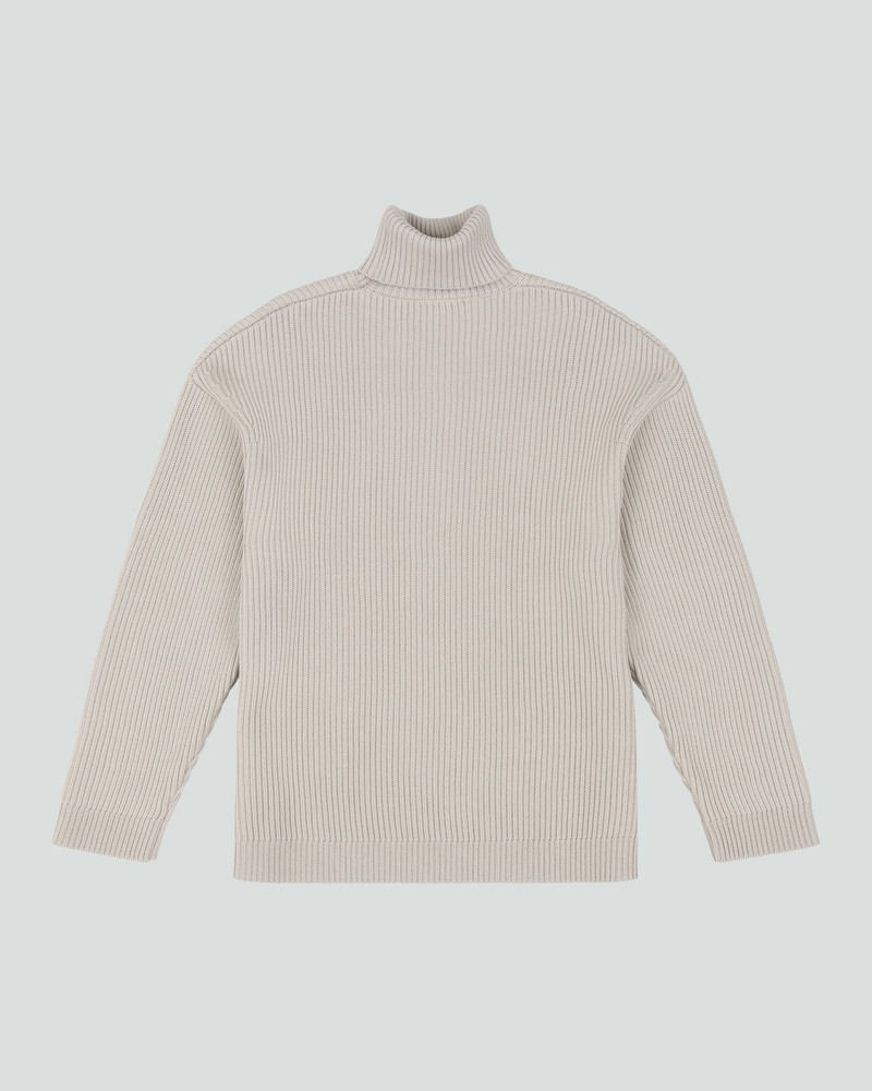 entire studios CHUNKY TURTLENECK BEIGE outlook